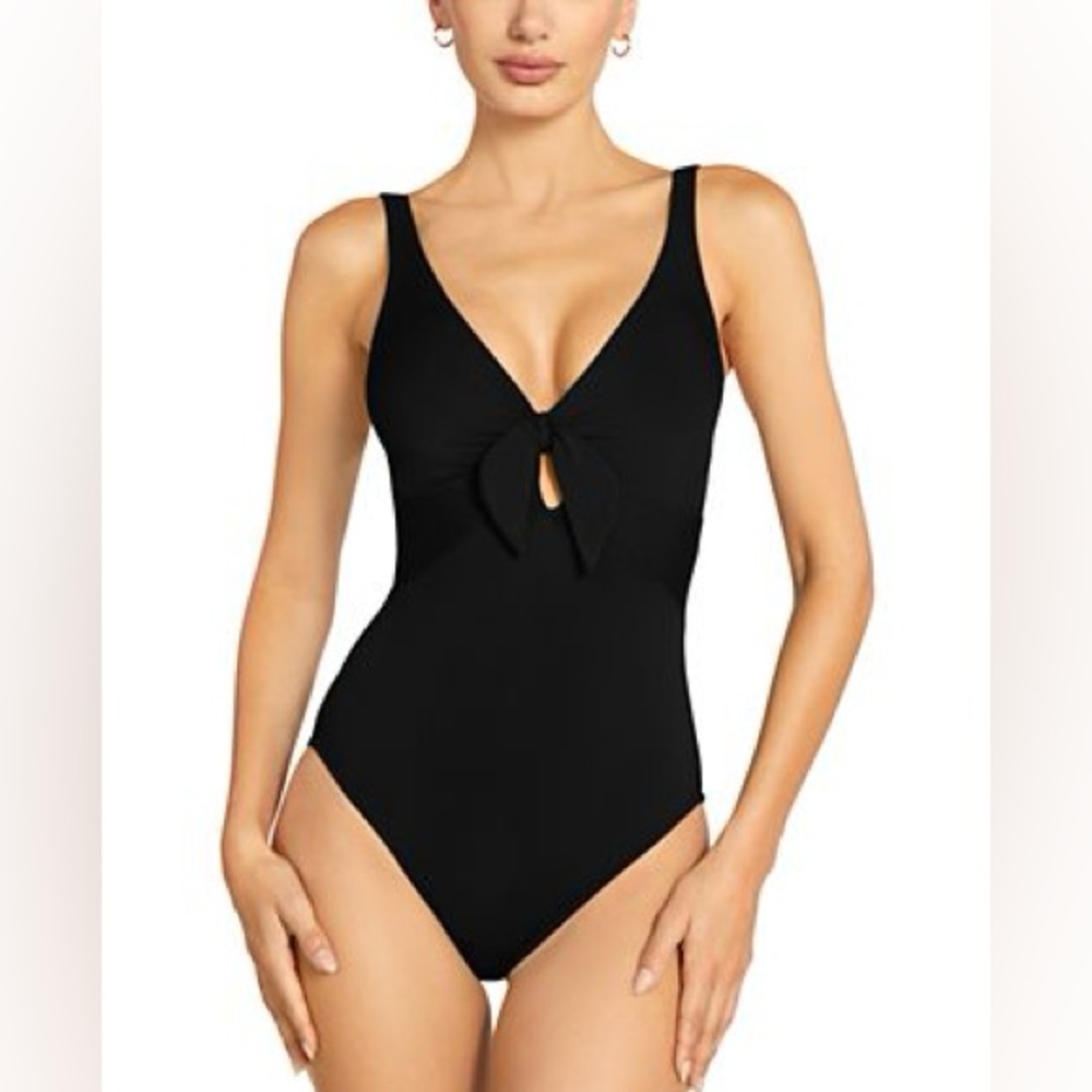 Robin Piccone Ava one piece swimsuit black 8
